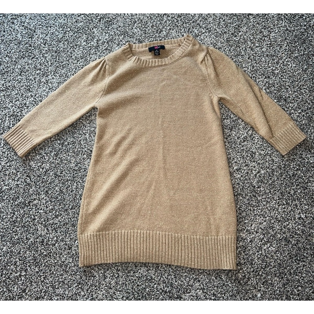 IZ Byer‎ Girl Gold Sweater Dress size 10-12